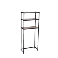 Shelving Unit Over Washing Machine / Toilet 3 Tier Black 