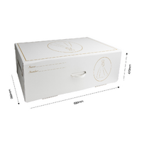  Wedding Dress Storage Preservation Box White - LARGE Includes White Acid Free Tissue Paper 