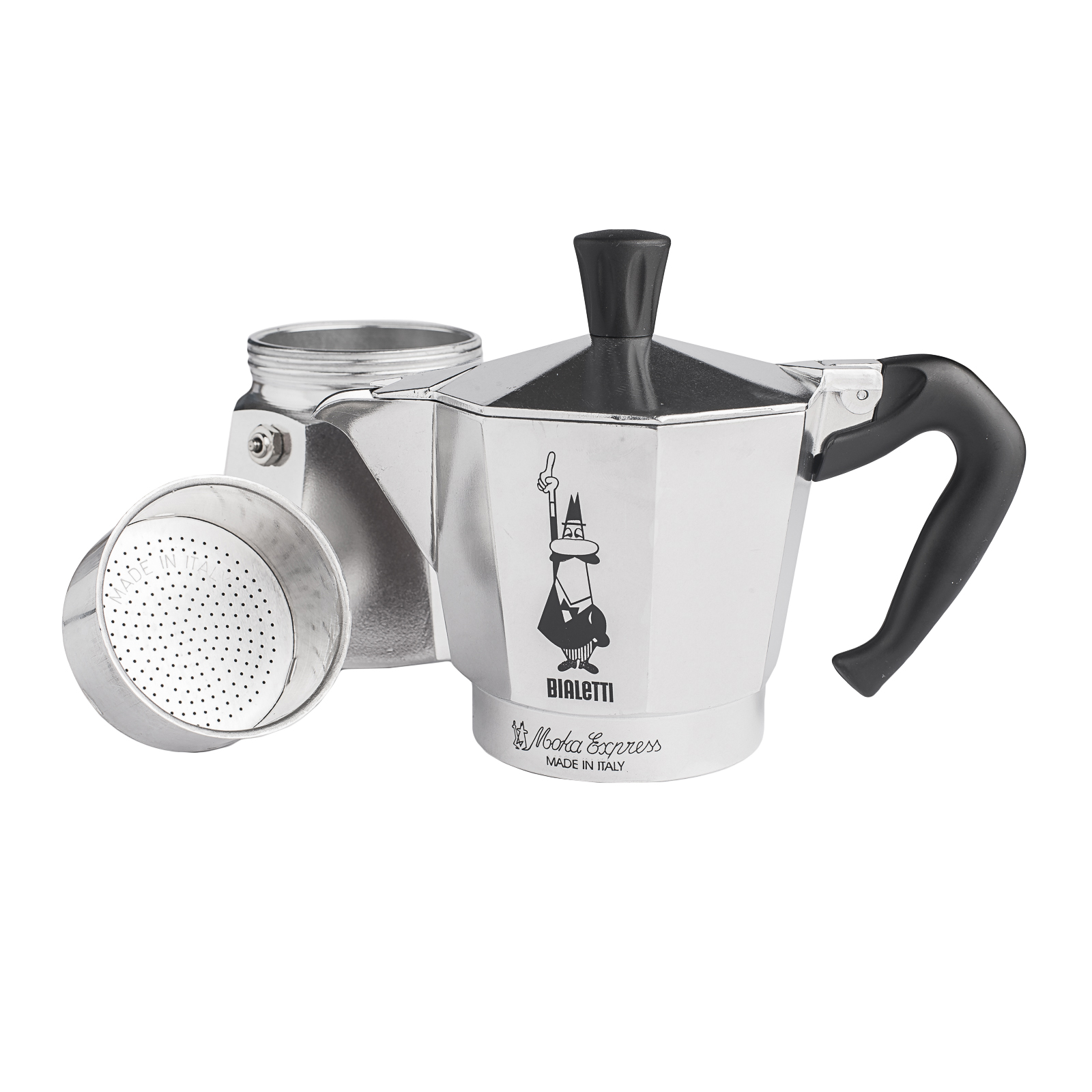 Bialetti Moka Express 3 cup Espresso Maker - Whisk