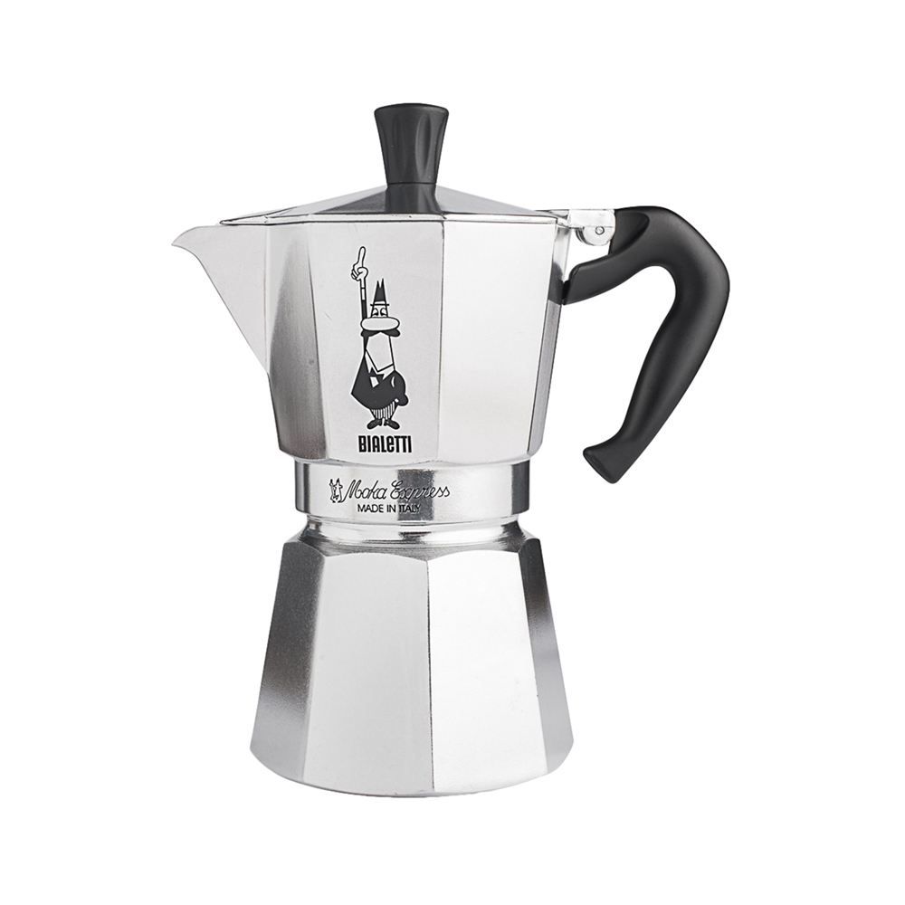 Bialetti Moka Express 3 cup Espresso Maker - Whisk