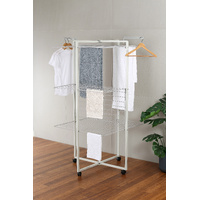 Clothes Airer Aluminum Extra Large High Tower on Wheels