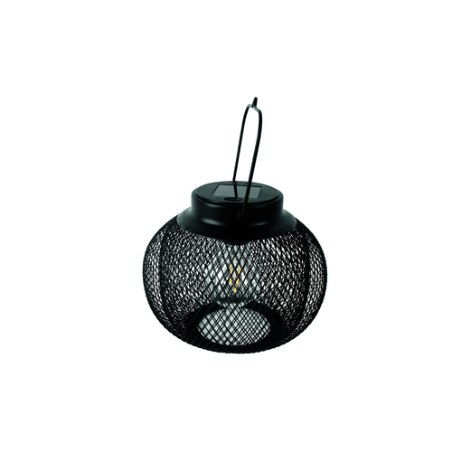 Solar Outdoor Garden Black Lantern 20 x 20 x 15cm