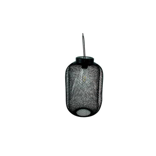 Solar Outdoor Garden Black Lantern 20 x 20 x 31cm H