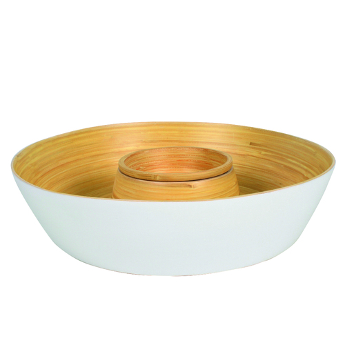 Bamboo Chip and Dip Bowl 33 x 8cm
