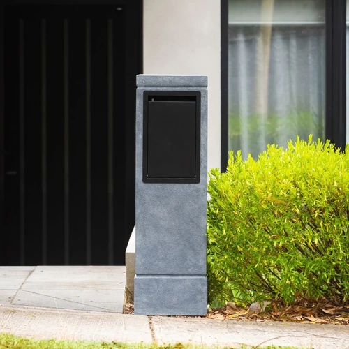 Letterbox Parcel Concrete with Combination Lock Grey