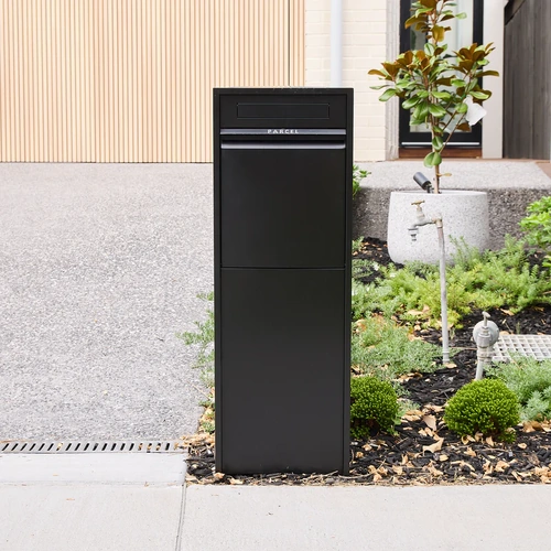 Letterbox Parcel Steel with Combination Lock Black 