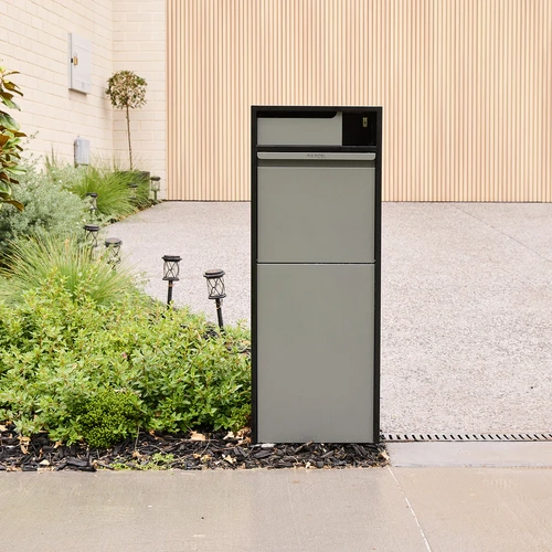 Letterbox Parcel Steel with Combination Lock Grey/Black