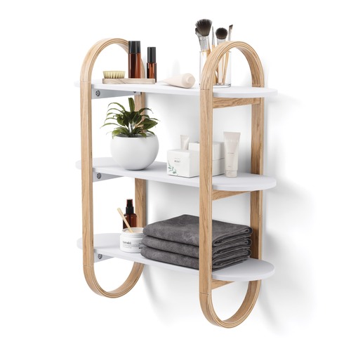 Umbra Bellwood Wall Unit Book Shelf Storage Display 3Tier 