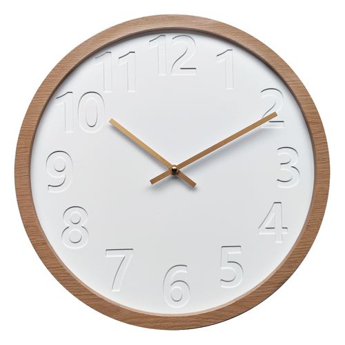 John Wall Clock Round White 42cm