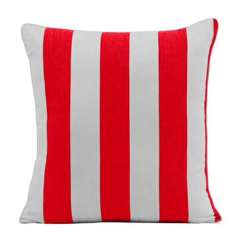 Outdoor Stripe Cushion Home Lounge Decorative Pillow Red 50cm