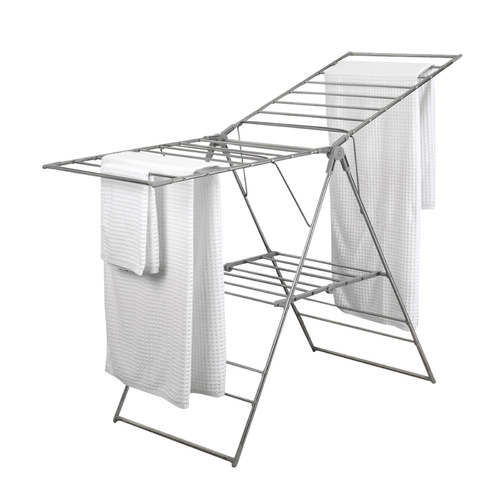 Clothes Airer Foldable Rack Air Dryer Winged 14m Stainless Steel 