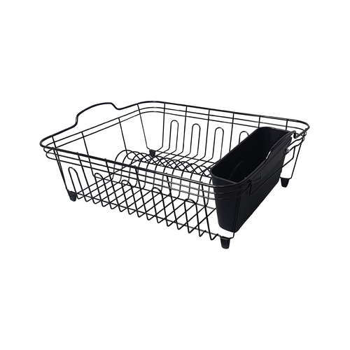 Dish Rack Drainer with Cutlery Basket 
