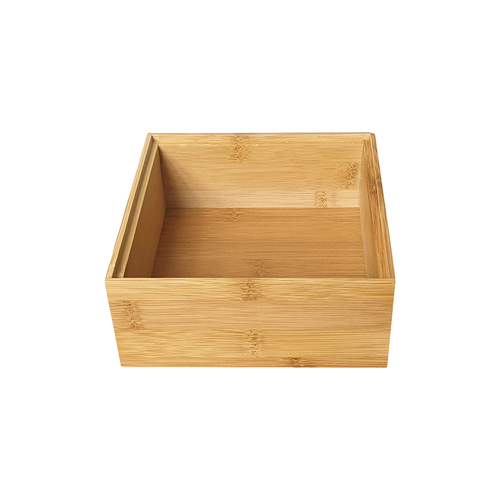 Bamboo Square Stacking Box 6 x  15 x 15cm