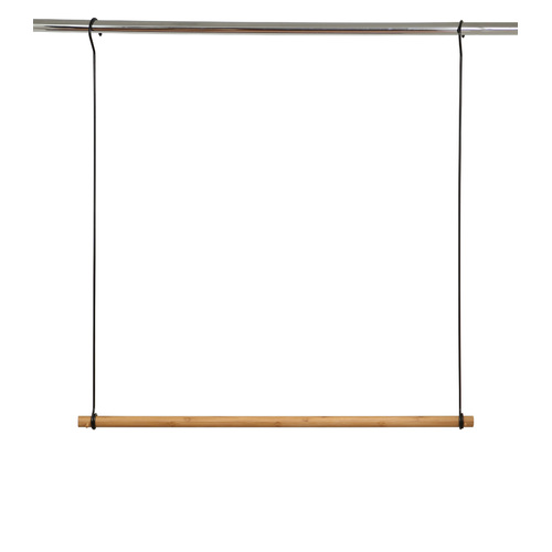 Bamboo Wardrobe Hanging Clothes Rail 850mm