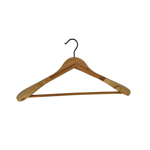 Bamboo  Wide Jacket Coat Hangers - Set of 2pcs 