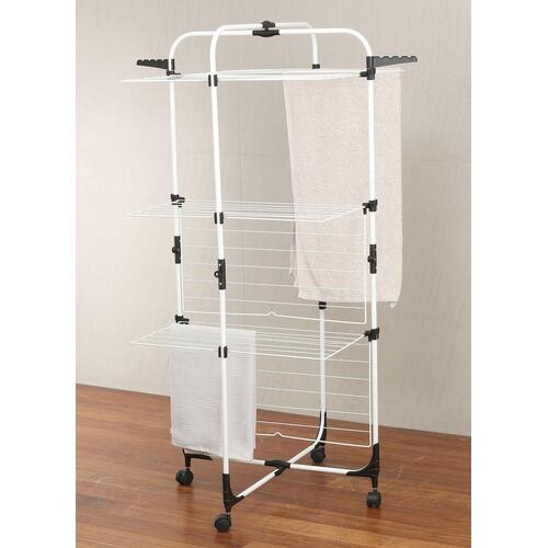 Clothes Airer 3 Tier Mini Tower White