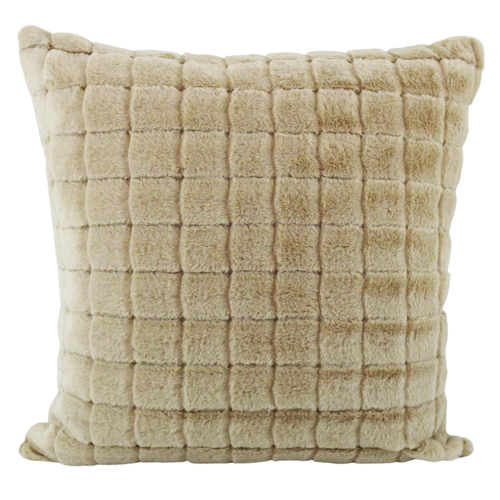 Cushion Scrubs Beige 50 x 50 cm