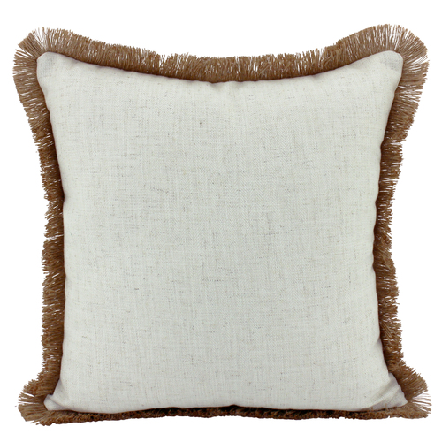 Cushion Linen Beige 45 x 45 cm 