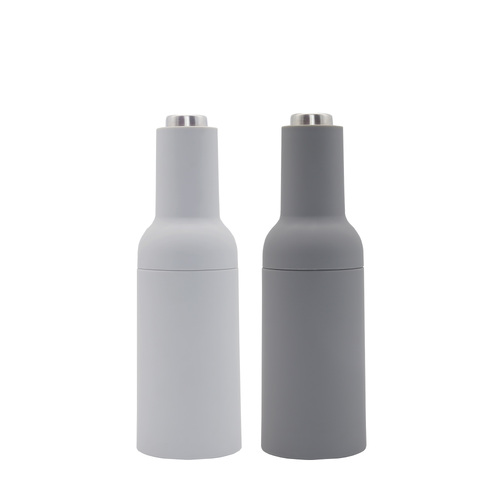 Salt and Pepper Electric Grinder Battery Operated Set - Grey 