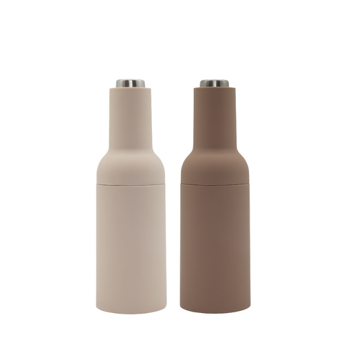 Salt and Pepper Electric Grinder Battery Operated Set - Beige