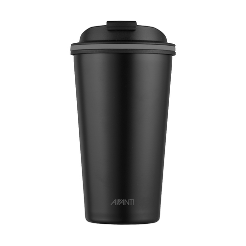 Avanti Go Cup Insulated Coffee Tea Stainless Steel Mug - Black - 410ml
