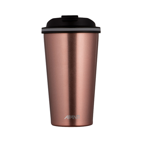 Avanti Go Cup Insulated Coffee Tea Stainless Steel Mug - Rose Gold  - 410ml
