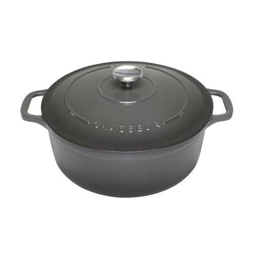Chasseur French Oven Cast Iron  - Caviar - 26cm/5L