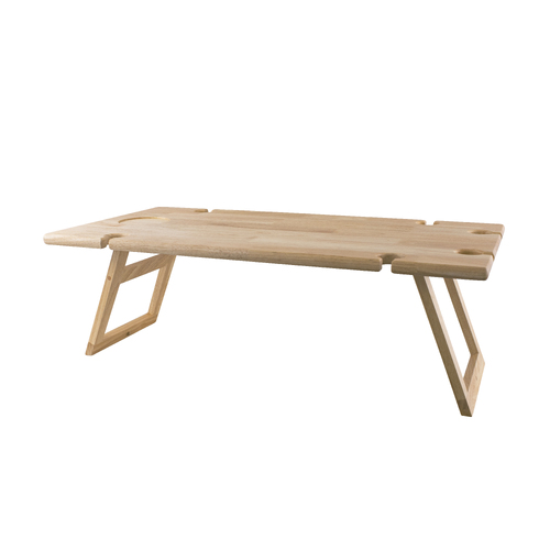 Folding Wooden Picnic Wine & Cheese Table 75cm x 38cm  - Peer Sorensen