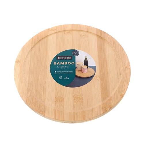 Bamboo Turntable  Lazy Susan Tray 30cm