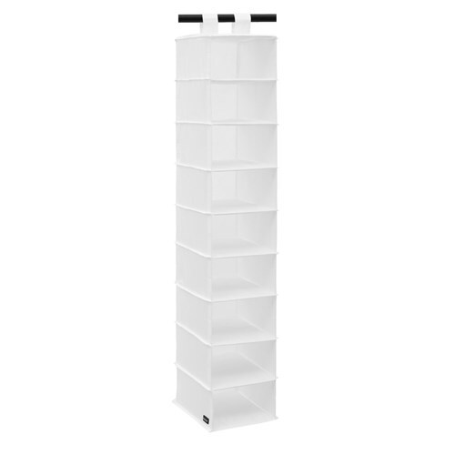 Hanging Clothes Shoe Organiser 9 Tier Wardrobe Shelf